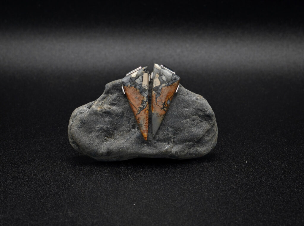 Kõrvarõngad - hõbe ja jaspis